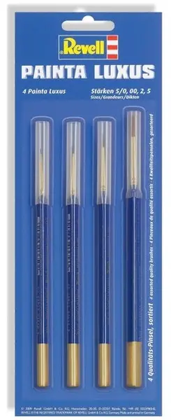 Accesoriu pentru hobby Revell - Set de perii de lux în diferite dimensiuni, 4 buc. (R39629)