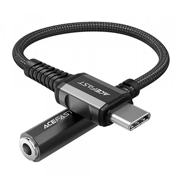 AceFast Adaptor Audio USB-C - 3.5mm Acefast C1-07, Negru