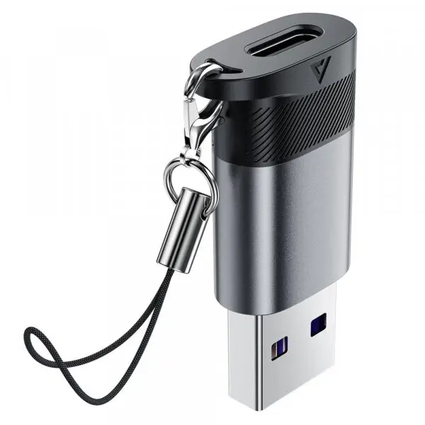 AceFast Adaptor Date si Incarcare USB-C - USB-A Acefast J8, Gri