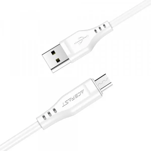 AceFast Cablu Date si Incarcare USB-A - microUSB Acefast C3-09, 18W, 1.2m, Alb