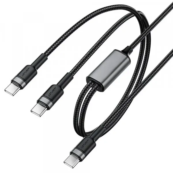 AceFast Cablu Date si Incarcare USB-C - 2 x USB-C Acefast C22-02, 100W, 1.25m, Negru
