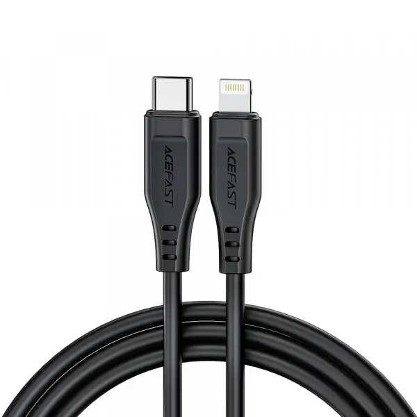 AceFast Cablu Date si Incarcare USB-C - Lightning Acefast C3-01, 30W, 1.2m, Negru