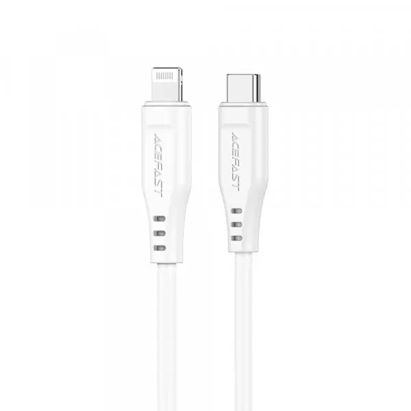 AceFast Cablu Date si Incarcare USB-C - Lightning Acefast C3-01, 30W, 1.2m, Alb