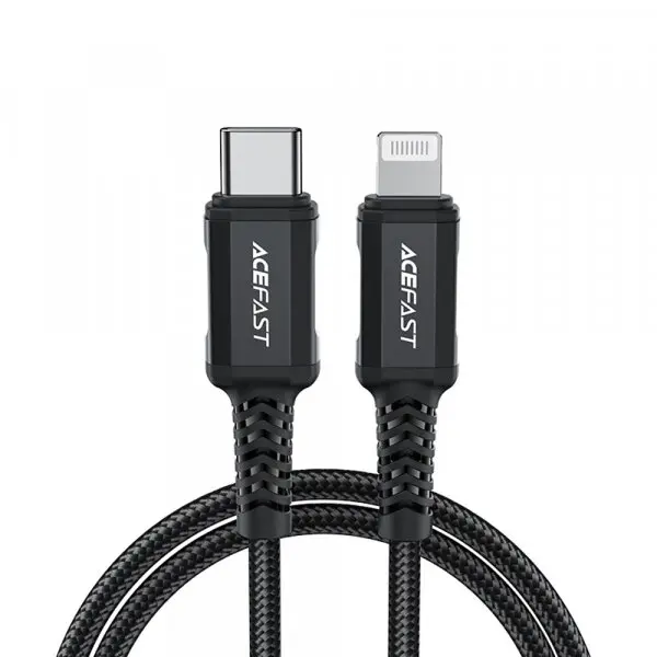 AceFast Cablu Date si Incarcare USB-C - Lightning Acefast C4-01, 30W, 1.8m, Negru