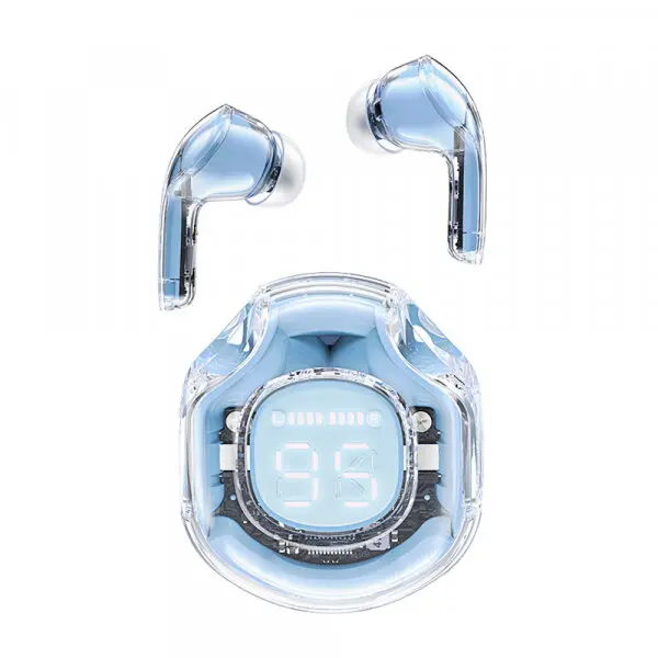 AceFast Casti Handsfree, Bluetooth, Acefast T8, TWS, Albastru deschis