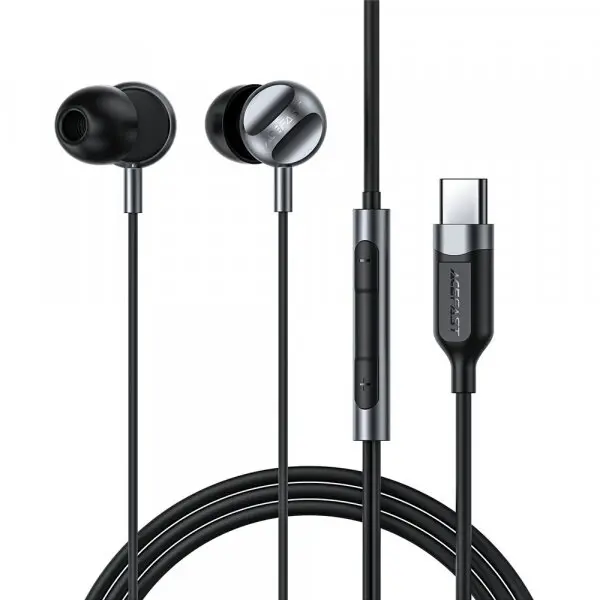 AceFast Casti Stereo Acefast L6, USB-C, 1.2m, Negru