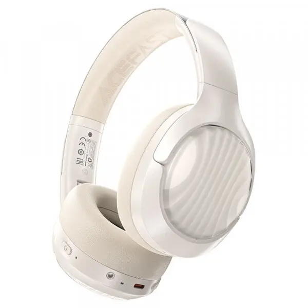 AceFast Casti Stereo Wireless Acefast H5, Bluetooth, A2DP, ANC, Alb