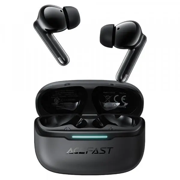 AceFast Casti True Wireless Acefast W5, Bluetooth, ANC, Negru