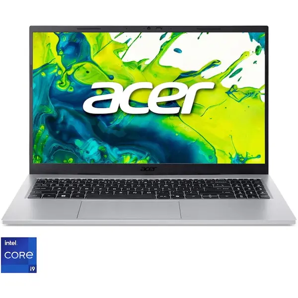 Acer Laptop Acer Aspire Go 16, Procesor Intel® Core™ i9-13900H, Display 16 WUXGA IPS, 120Hz, RAM 32GB DDR5, 1TB SSD, Intel® Iris® Xe Graphics, No OS, Pure Silver