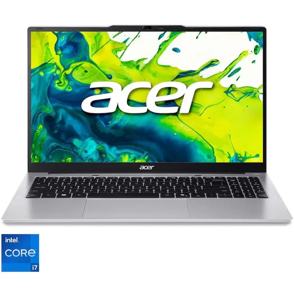 Acer Laptop Acer Aspire Lite 15 AL15-72P-71X1 cu procesor Intel® Core™ i7-13620H up to 4.90 GHz, 15.6'', Full HD, IPS, 16GB DDR5 RAM, 1TB SSD, Intel® UHD Graphics, No OS, Pure Silver