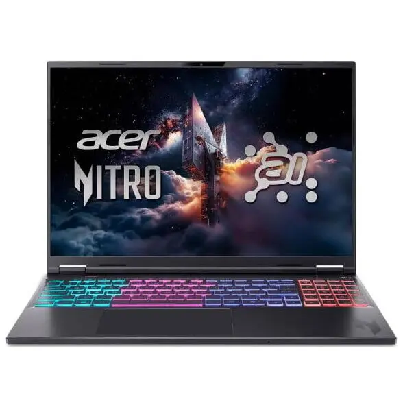 Acer Laptop Acer Nitro 16S AI Gaming, AMD Ryzen AI 9 365, 32GB, 1TB SSD, RTX 5070 Ti, Negru