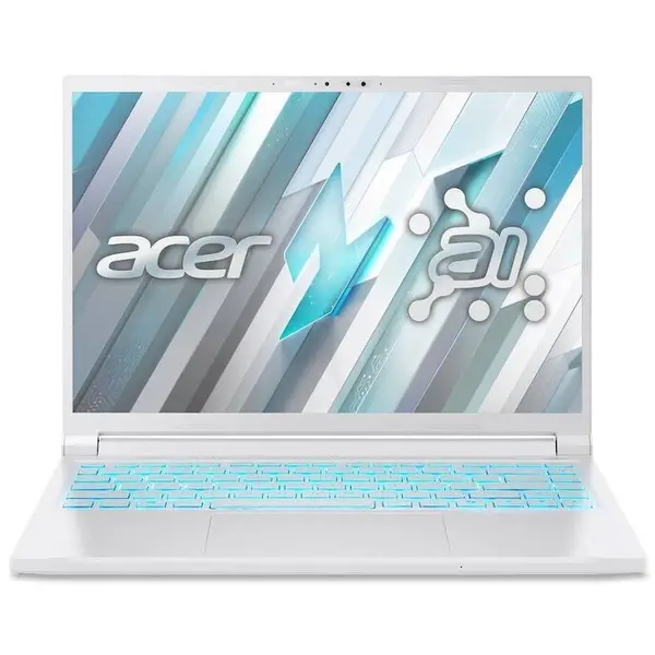 Acer Laptop Acer Nitro V 14, procesor AMD Ryzen AI 7 350, 14 inch, WUXGA, 32GB RAM, 2TB SSD, NVIDIA® GeForce RTX™ 5050 4GB, Windows 11 Pro, Alb
