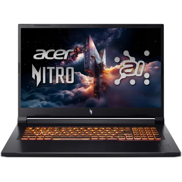 Acer Laptop Acer Nitro V 17 ANV17-41-R27Z, 17.3 inch, QHD IPS, AMD Ryzen AI 7-260H, 32GB RAM, 1TB SSD, Nvidia GeForce RTX 5060 8GB, Windows 11 Home, Negru