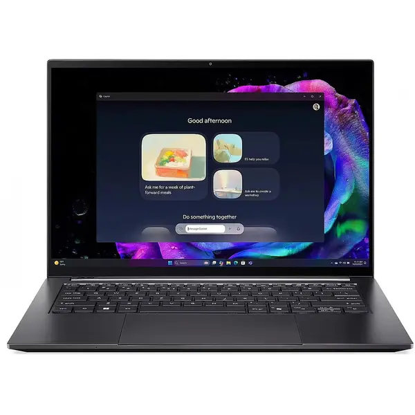 Acer Laptop Acer Swift X14, Intel Core Ultra 7 255H, 14 inch OLED, 32GB RAM, 1TB SSD, RTX 5060, Windows 11, Negru