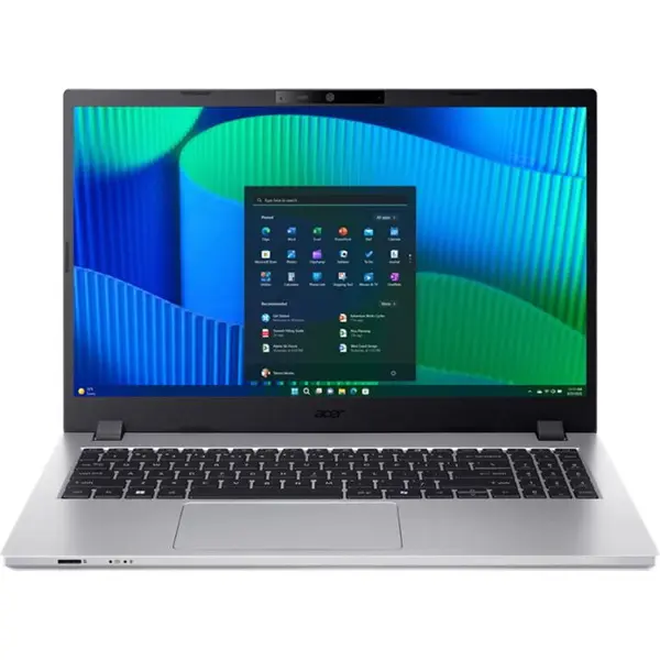 Acer Laptop Acer TravelMate, Intel Core i5-120U, 15.6 inch, RAM 16 GB, SSD 512 GB, Intel Iris Xe Graphics, Windows 11 Pro, Argintiu