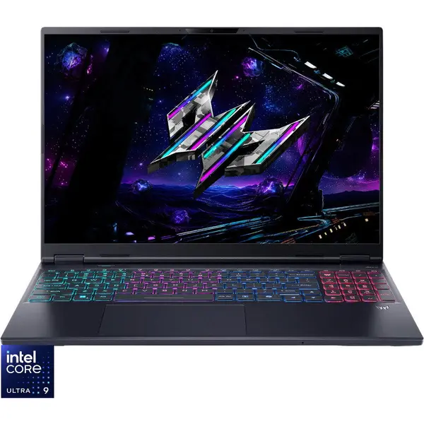 Acer Laptop Gaming Acer Predator Helios Neo 16S AI PHN16S-71, Display 16'' WQXGA OLED 2560x1600, Procesor Intel® Core™ Ultra 9 275HX, Memorie RAM 32GB DDR5, Capacitate de stocare 1TB SSD, Placa video dedicata GeForce RTX 5070 8GB, No OS, Negru