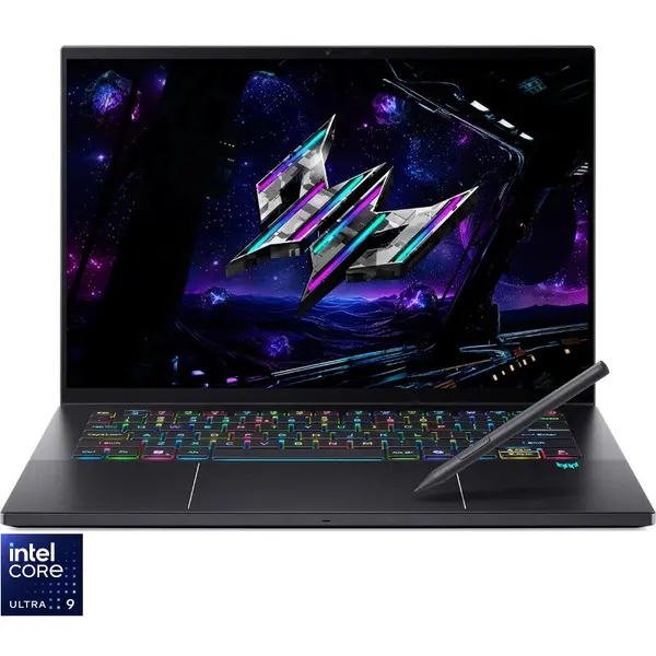 Acer Laptop Gaming Acer Predator Triton 14 AI PT14-52T, 14.5 inch, 2.8K OLED 120Hz Touch, Procesor Intel® Core Ultra 9 288V (12M Cache, pana la 5.10 GHz), 32GB LPDDR5X, 2TB SSD, nVidia GeForce RTX 5070 8GB, Windows 11 Pro, Negru