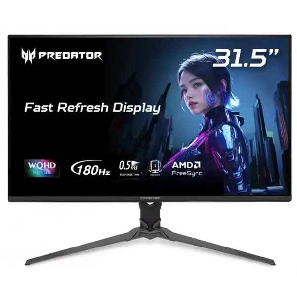 Acer Monitor Acer Predator XB323QUPbmiiprx, 31.5, 180Hz, QHD 2560 × 1440, IPS, 180Hz, 0.5ms, Negru