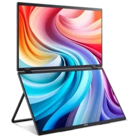 Acer Monitor portabil pliabil IPS LED Acer 18.5 PD193QEb, Full HD 1920 x 1080, HDMI, 100 Hz, 4 ms Negru