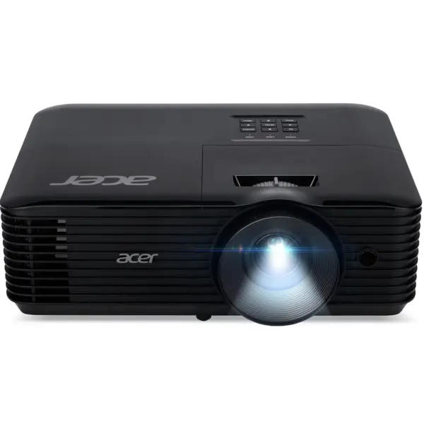 Acer Videoproiector Acer X1228, DLP, WXGA, 1280 x 800, 5000 lm, 4:3, HDMI, VGA, Boxe 3W, Negru