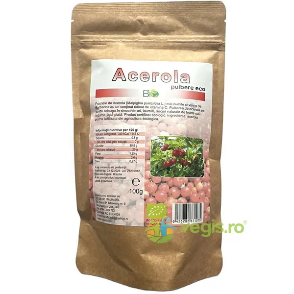 Acerola Pudra Liofilizata Ecologica/Bio 100g