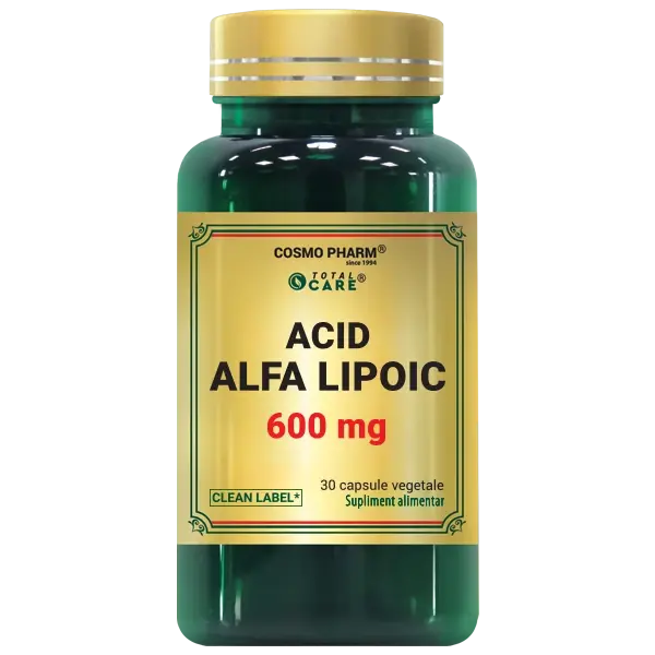 Acid Alfa Lipoic, 600mg, 30 capsile - Cosmo Pharm