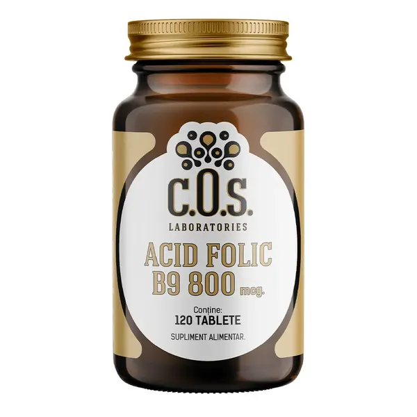 Acid Folic B9 800mcg, 120 tablete, COS Laboratories
