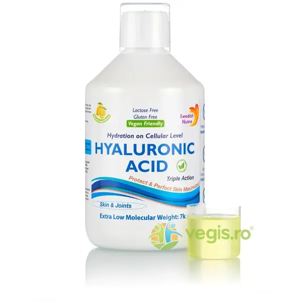 Acid Hialuronic Lichid 100mg, Vitamina C si Siliciu 500ml