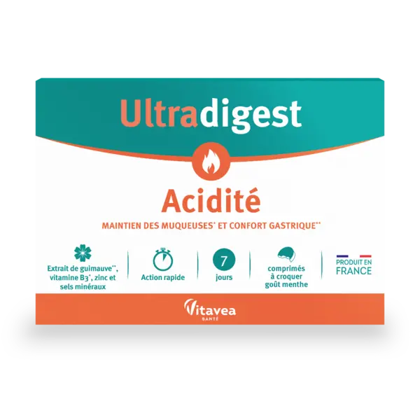 Acidite, 14 tablete masticabile, Ultradigest