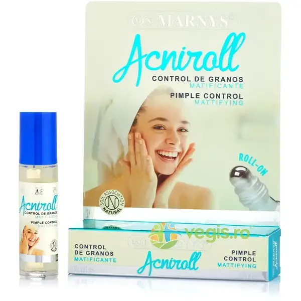AcniRoll - Dispozitiv pentru Controlul Acneei si Protejarea Tenului 10ml