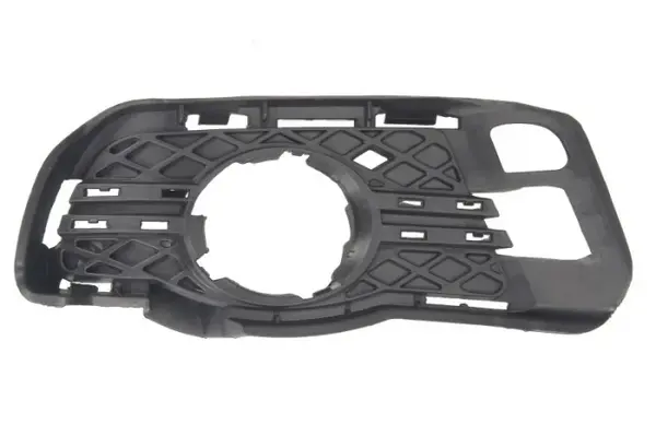 Acoperire bara fata Dreapta (cu loc de sipci, cu gauri pentru lampa de ceata, plastic, negru) potrivit MERCEDES C T-MODEL (S204), C (W204) 01.07-08.14 01.07-03.11