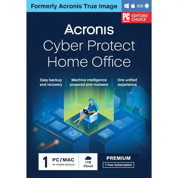 Acronis ACRONIS Cyber Protect Home Office Premium, 1 An, 1 PC, 1TB stocare Cloud, ESD