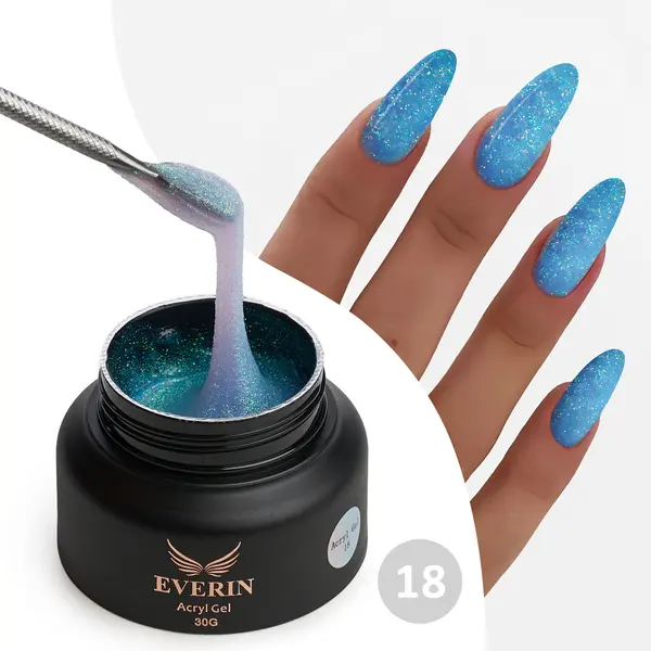 Acryl Gel Everin 30gr – Shimmer 18 | Polygel Profesional TPO Free