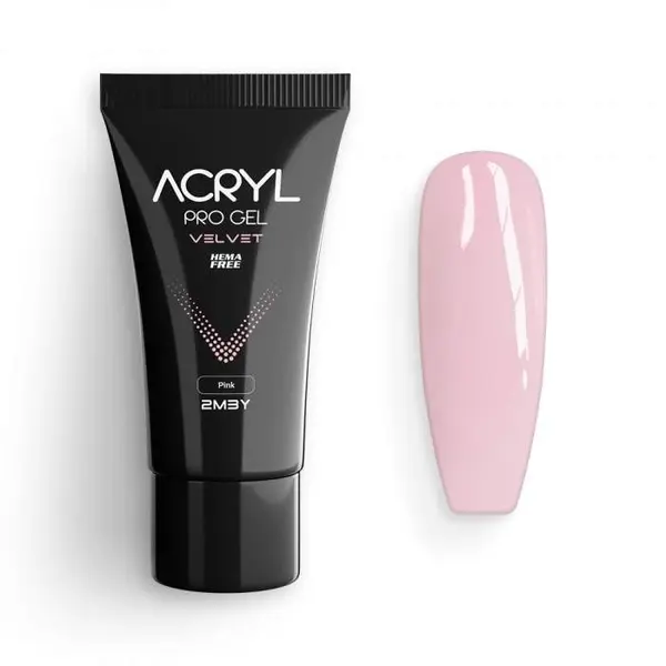 Acryl Pro Gel 2M Velvet Hema Free - Pink 60gr