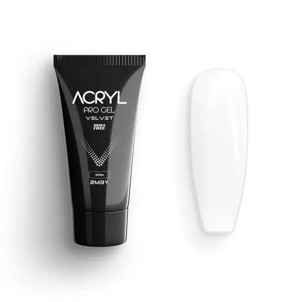 Acryl Pro Gel 2M Velvet Hema Free - White 15gr