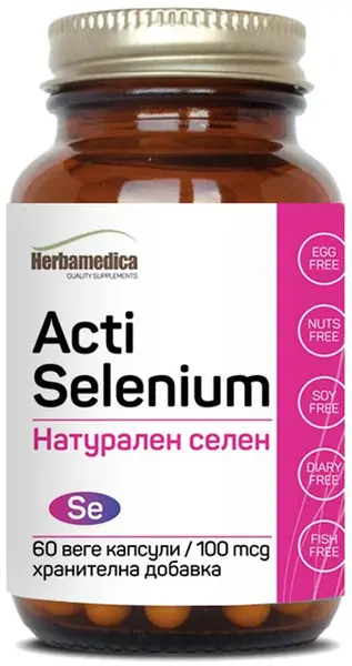 Acti Selenium, 100 mcg, 60 capsule vege, Herbamedica