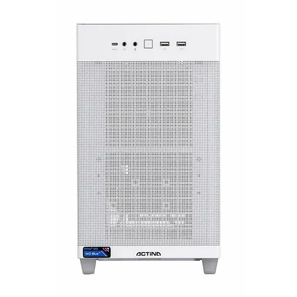 Actina Desktop PC Actina KOMACNGIP0524, Procesor AMD Ryzen™ 7 7800X3D, 32 GB DDR5-SDRAM, 1 TB SSD, Placa video AMD Radeon RX 9070 XT, Mini Tower, Alb
