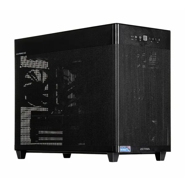 Actina Desktop PC Actina KOMACNGIP0533, Procesor AMD Ryzen™ 7 9800X3D, 32 GB DDR5-SDRAM, 1 TB SSD, Placa video NVIDIA GeForce RTX 5070 Ti, Windows 11 Home, Mini Tower, Negru