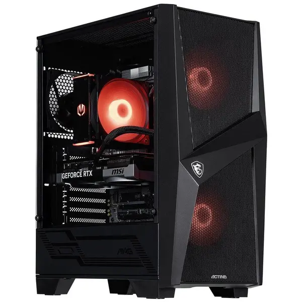 Actina Desktop PC Actina Midi Tower, AMD Ryzen™ 5 7500F, 32 GB RAM, 1 TB SSD, NVIDIA GeForce RTX 5070 12 GB, Fara sistem de operare