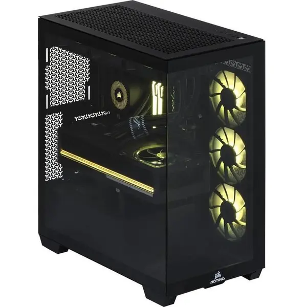 Actina Desktop PC Actina Midi Tower, AMD Ryzen 7 7800X3D 8 C / 16 T, 5.0 GHz, 32 GB RAM, 2 TB SSD, AMD RX 9070 XT 16 GB, Fara sistem de operare