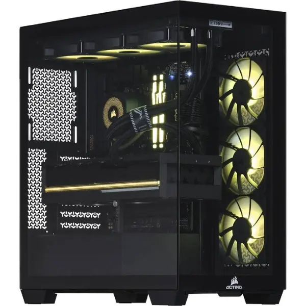 Actina Sistem PC Actina, AMD Ryzen™ 7 9800X3D, 64 GB DDR5-SDRAM, 2 TB SSD, NVIDIA GeForce RTX 5090, Midi Tower, Negru