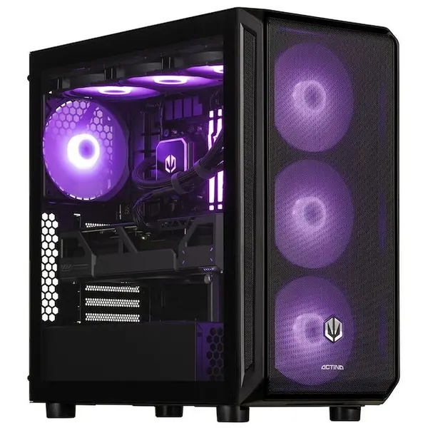 Actina Sistem PC Actina KOMACNGIP0266, Intel® Core™ i7 14700KF, 32 GB DDR5-SDRAM, 2 TB SSD, NVIDIA GeForce RTX 5070 Ti, Midi Tower, Negru