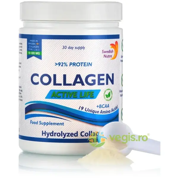 Active Life - Colagen Hidrolizat Tip 1, 2 si 3 - 10.000mg– Super Concentrat 300mg