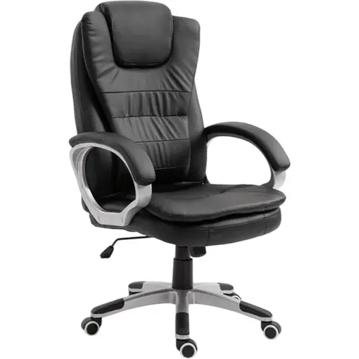 Activejet Scaun de birou cu masaj si incalzire Activejet YK7304, rotativ, 8 puncte de masaj, Negru