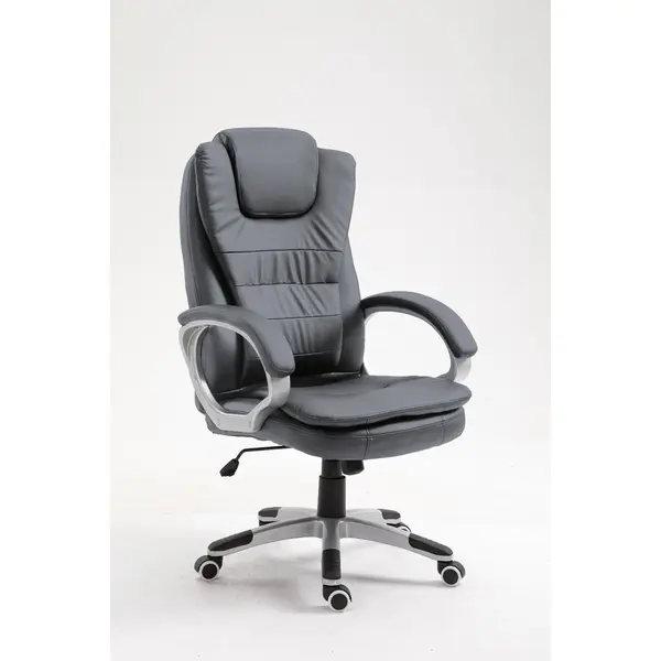 Activejet Scaun de birou, rotativ cu masaj si incalzire Activejet YK7304, 5 roti, 8 puncte de masaj, Negru-Gri