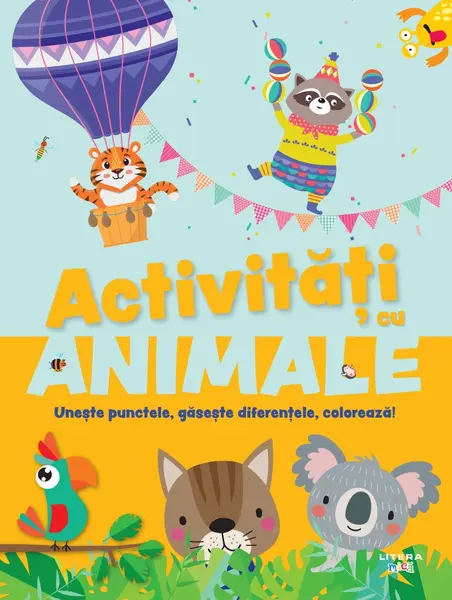 Activitati cu animale. Uneste punctele, gaseste diferentele, coloreaza!