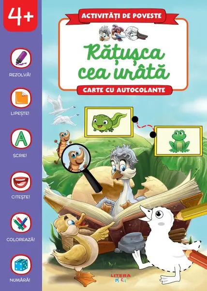 Activitati de poveste. Ratusca cea urata. Carte cu autocolante