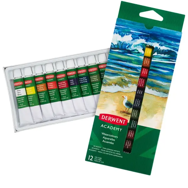 Acuarele Derwent Academy 12 ml 12 buc/set calitate superioara Acuarele Derwent Academy 12 ml 12 buc/set calitate superioara