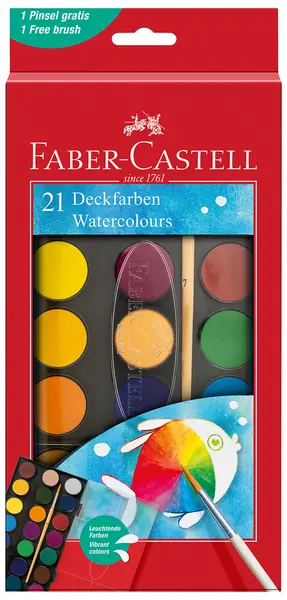 Acuarele Faber-Castell - 21 bucati