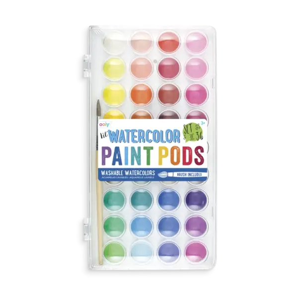 Acuarele lavabile Lil Paint, 36 culori